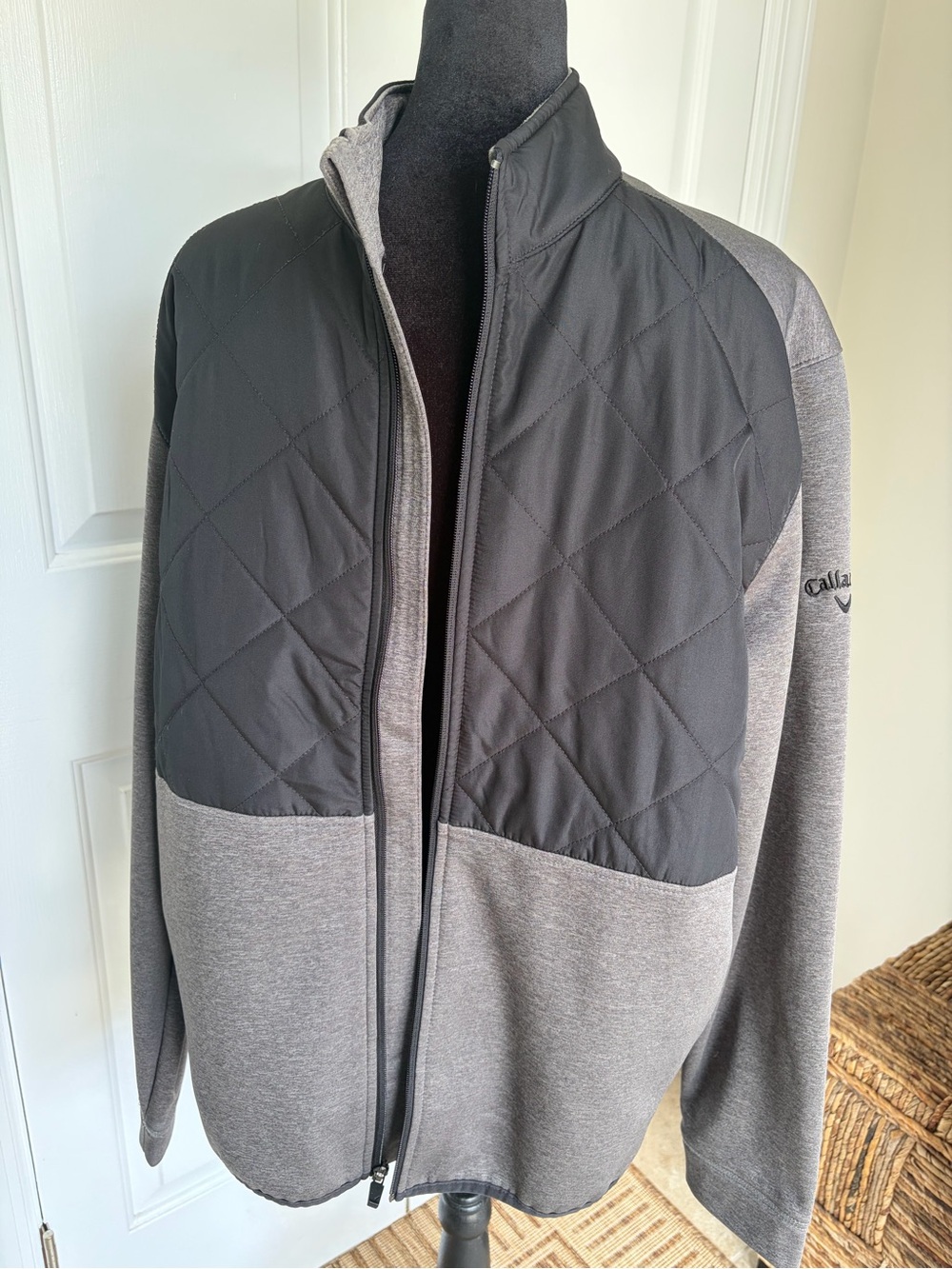 Callaway Men's Quilted Front Full-Zip -size L